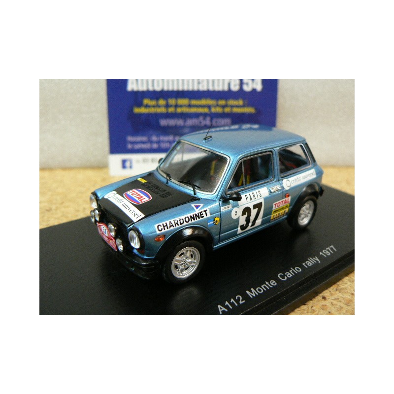 1977 Autobianchi A112 Abarth n°37 Mouton - Conconi Monte Carlo S3640 ... 1977 Autobianchi A112 Abarth n°37 Mouton - Conconi Monte Carlo S3640 ...