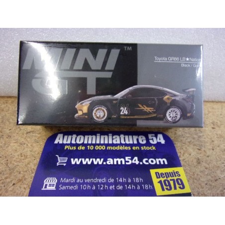 Toyota GR86 LB Nation Black Gold MGT01149 True Scale Models Mini GT