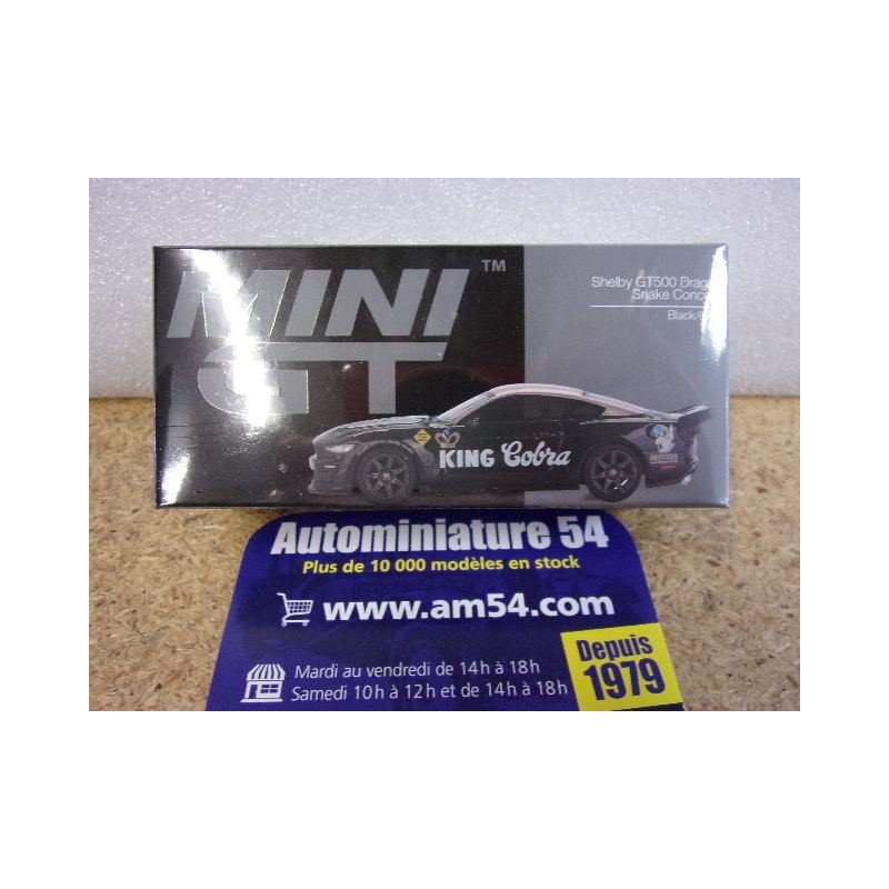Ford mustang Shelby GT500 Dragon Snake Concept Black Gold MGT01130 True Scale Models Mini GT 1.64