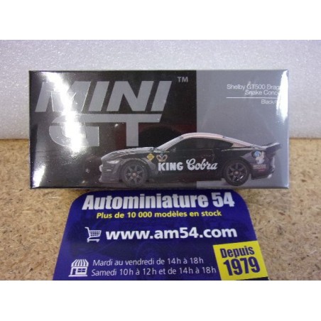 Ford mustang Shelby GT500 Dragon Snake Concept Black Gold MGT01130 True Scale Models Mini GT 1.64