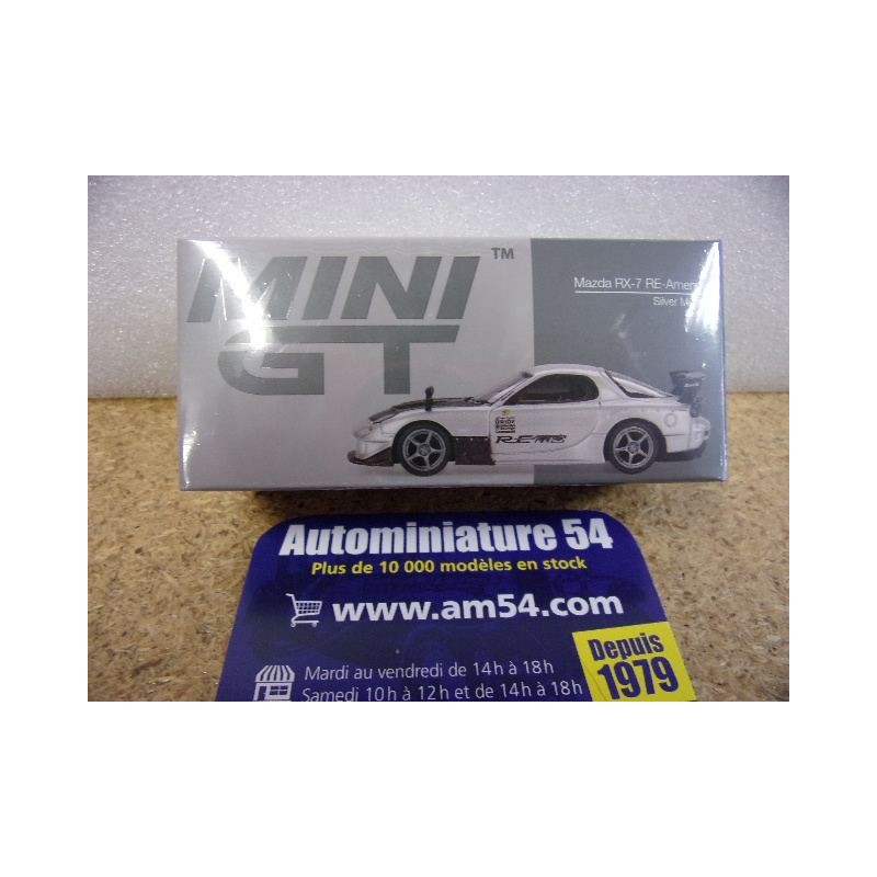 Mazda RX-7 Re-Amemiya Silver Metallic MGT01106 True Scale Models Mini GT
