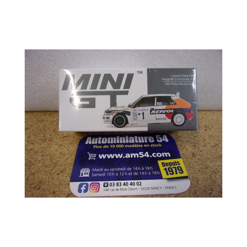 1993 Lancia Delta HF integrale Evoluzione n°1 Sainz - Moya Monte Carlo MGT01131 True Scale Models Mini GT 1.64