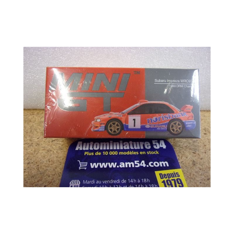 1999 Subaru Impreza WRC97 n°1 DRM Champion MGT01140 True Scale Models Mini GT 1.64