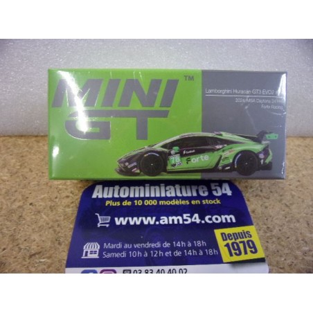 2024 Lamborghini Huracan GT3 Evo2 n°78 IMSA Daytona 24H MGT01062 Mini GT