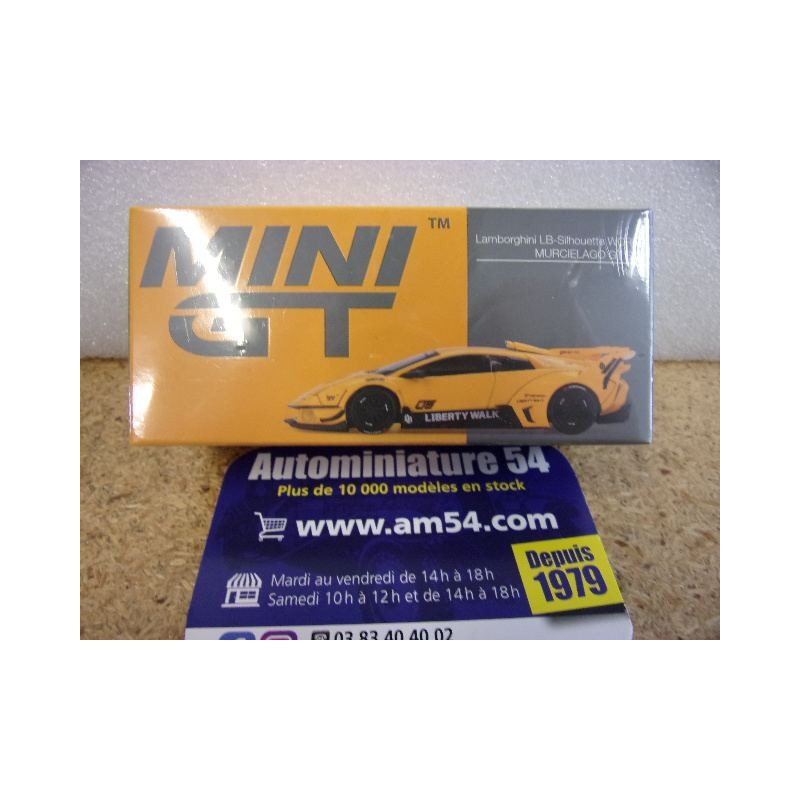Lamborghini Murciellago GT Evo LB Works Yellow MGT01135 True Scale Models Mini GT