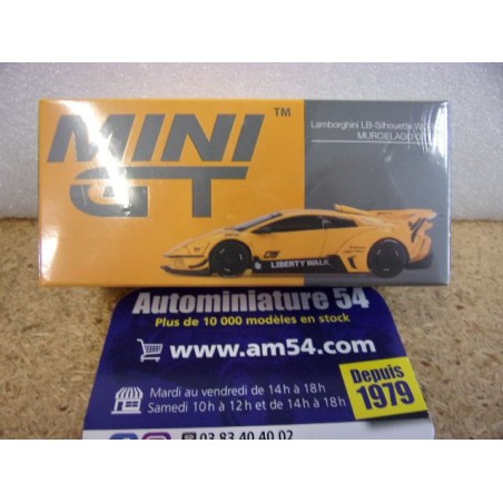 Lamborghini Murciellago GT Evo LB Works Yellow MGT01135 True Scale Models Mini GT