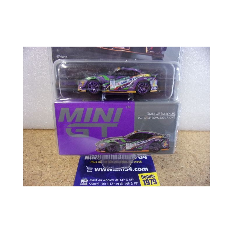 2021 Toyota GR Supra KUHL D1GP Evangelion Racing MGT00951 True Scale Models Mini GT