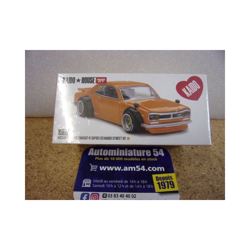 Nissan Skyline 2000 GT-R KPGC10 Kaido Street V2 KHMG228 True Scale Miniatures MinGT