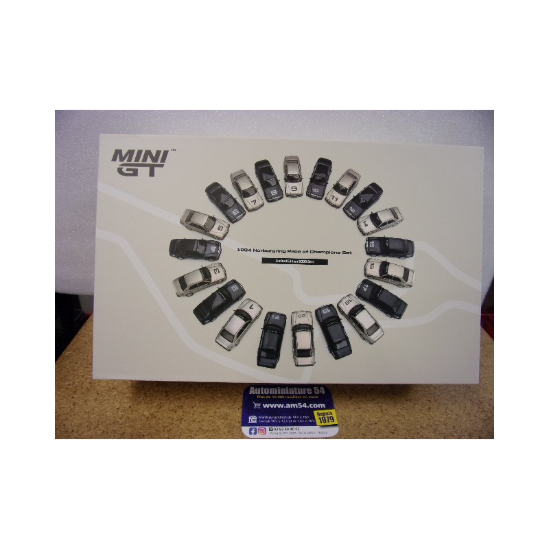 1984 Set 20 x Mercedes Benz 190E 2.3 16 Race Of Champions MGTS0016 True Scale Models Mini GT