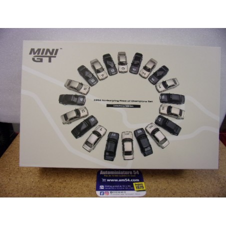 1984 Set 20 x Mercedes Benz 190E 2.3 16 Race Of Champions MGTS0016 True Scale Models Mini GT