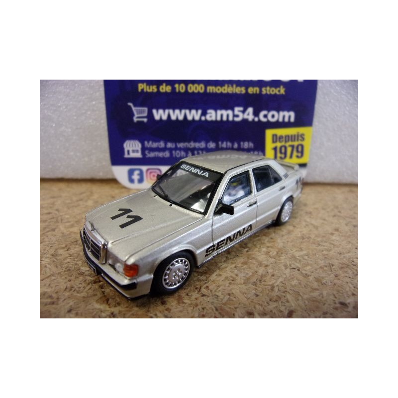 1984 Mercedes Benz 190E 2.3 16 n°11 Ayrton Senna + pilote Race Of Champions  MGT01076 True Scale Models Mini GT