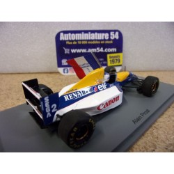 1993 Williams FW15C n°2 Alain Prost 2nd Portugal World Champion GP S7477 Spark Model