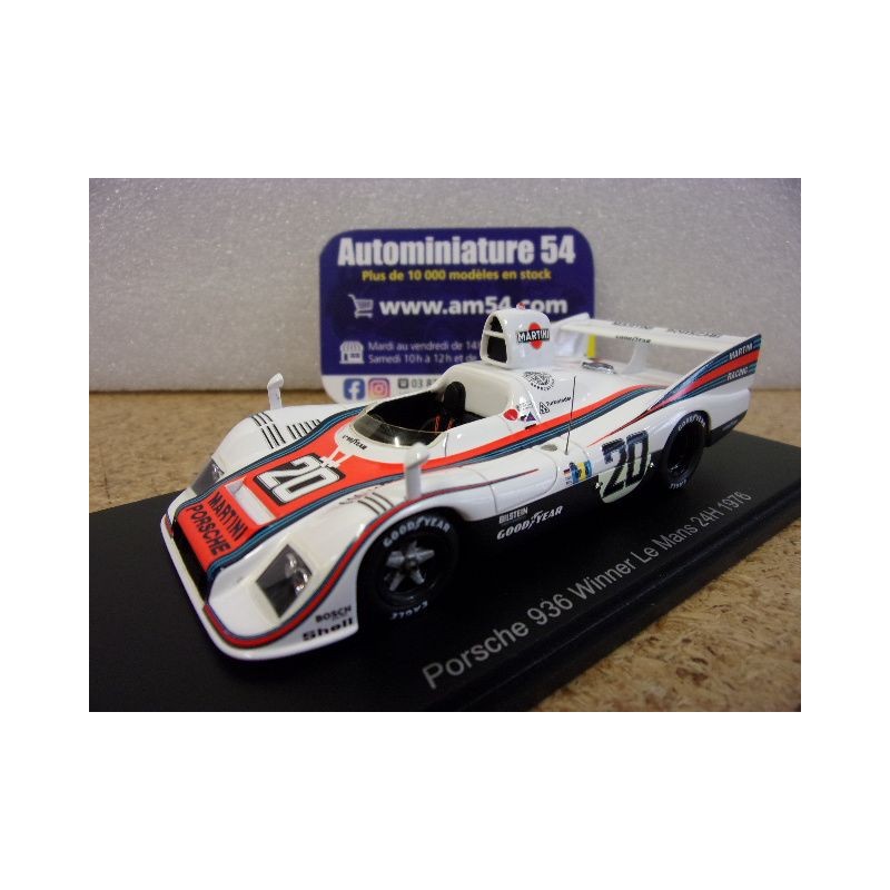 1976 Porsche 936 n°20 Van Lennep - Ickx 1st Winner Le Mans 43LM76 Spark Model