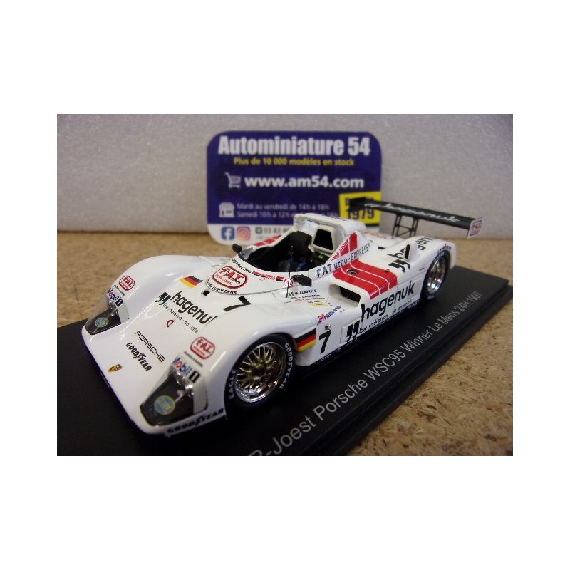1997 Joest - Porsche WSC95 n°7 Alboreto - Johansson - Kristensen 1st Winner Le Mans 43LM97 Spark Model