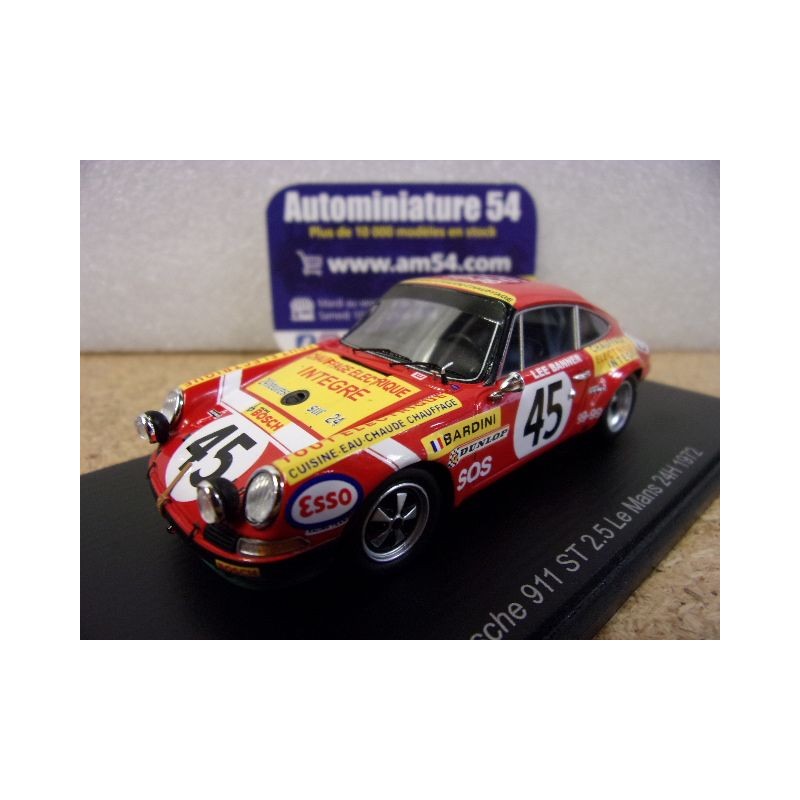 1972 Porsche 911ST n°15 Bardini - Lee Banner Le Mans S9779 Spark Model