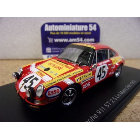 1972 Porsche 911ST n°15 Bardini - Lee Banner Le Mans S9779 Spark Model