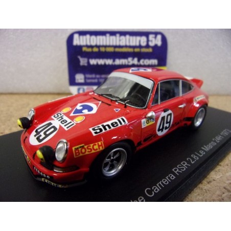 1973 Porsche 911 RSR 2.8 N°49 Egreteaud - Lagniez Le Mans S9786 Spark Model