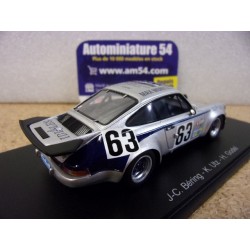 1975 Porsche 911 RSR 3.0 N°63 Béring - Utz - Godel Le Mans S9806 Spark Model