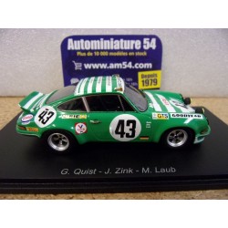 1973 Porsche 911 RSR 2.8 N°43 Quist - Zink - Laub Le Mans S9784 Spark Model