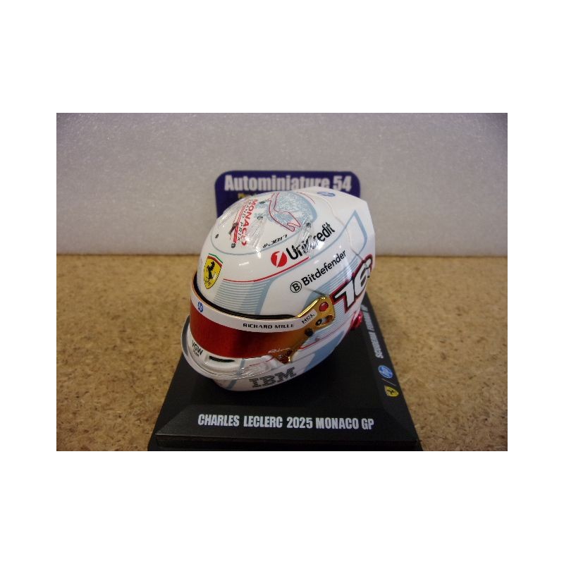 2025 Casque Charles Leclerc Ferrari Monaco 1/5 LSHEL013 Spark Model