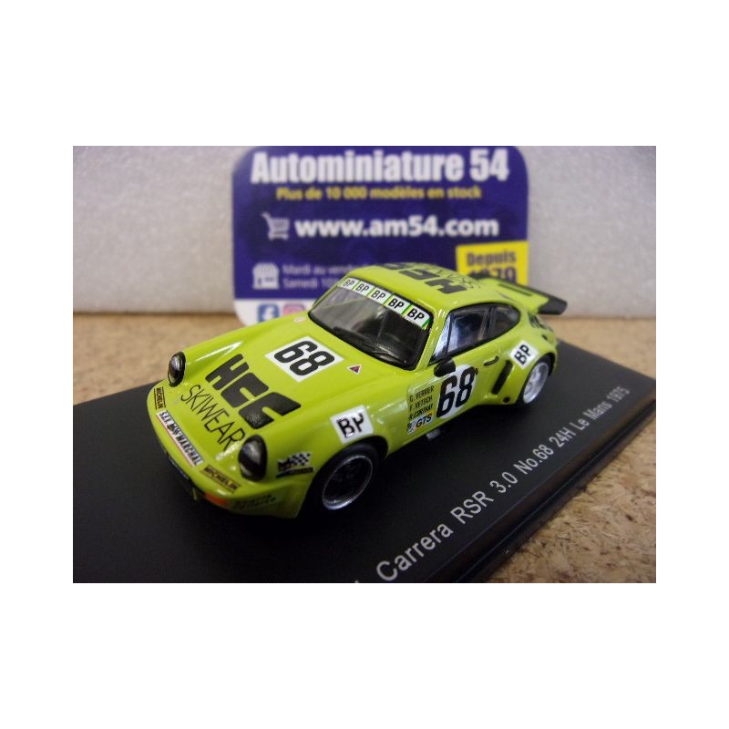 1975 Porsche 911 RSR n°68 Vetsch - Verrier - Corthay Le Mans 64S025 Spark Model Sparky