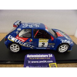 1997 Peugeot 306 Maxi n°2 Azcona - Billmaier Rally Aviles S1808309 Solido
