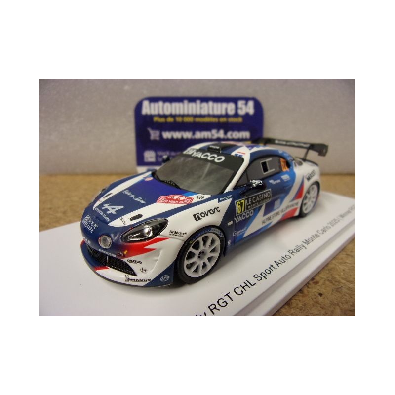 2025 Alpine A110 RGT n°67 Astier - Giraudet  1st Winner RGT Monte Carlo S6895 Spark Model