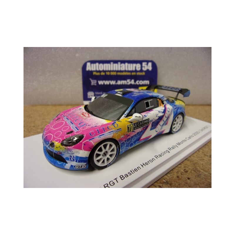 2025 Alpine A110 RGT n°70 Berard - Bernabo 3rd RGT Monte Carlo S6897 Spark Model