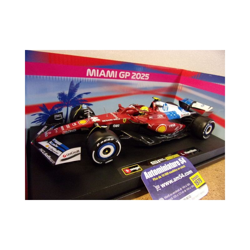 2025 Ferrari F1 SF-25 n°44 Lewis Hamilton GP 18-16816-44Mi Bburago Racing