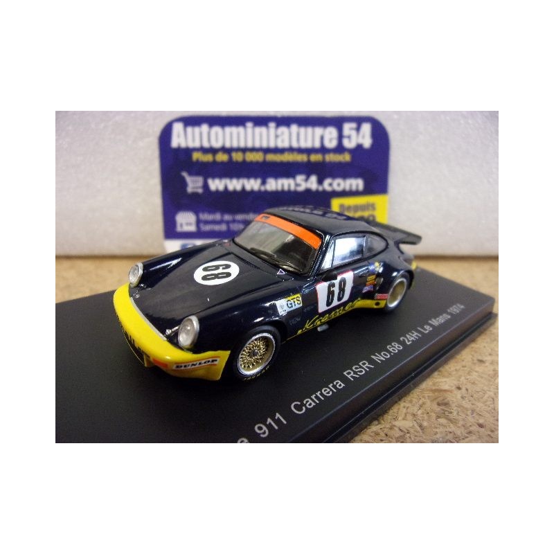 1974 Porsche 911 RSR n°68 Heyer - Kremer - Keller Le Mans 64S027 Spark Model Sparky