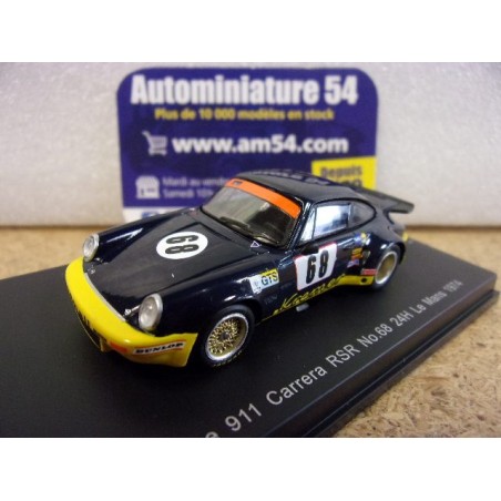 1974 Porsche 911 RSR n°68 Heyer - Kremer - Keller Le Mans 64S027 Spark Model Sparky