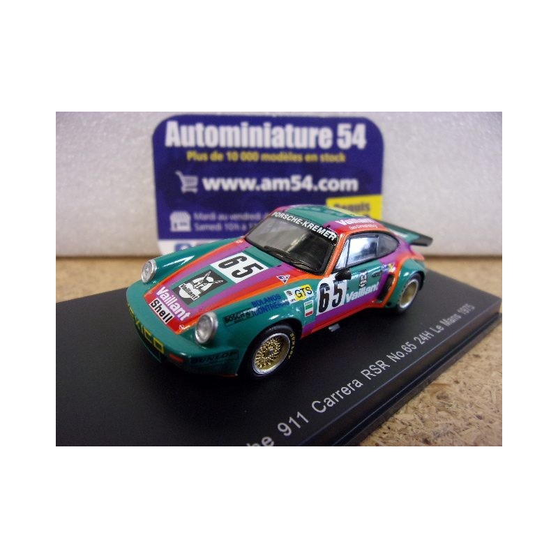 1975 Porsche 911 RSR n°65 Sprowls - Bolanos - Contreras Le Mans 64S029 Spark Model Sparky