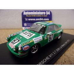1975 Porsche 911 2.7 n°87 Boubet - Dermagne 20th Le Mans S9812 Spark Model