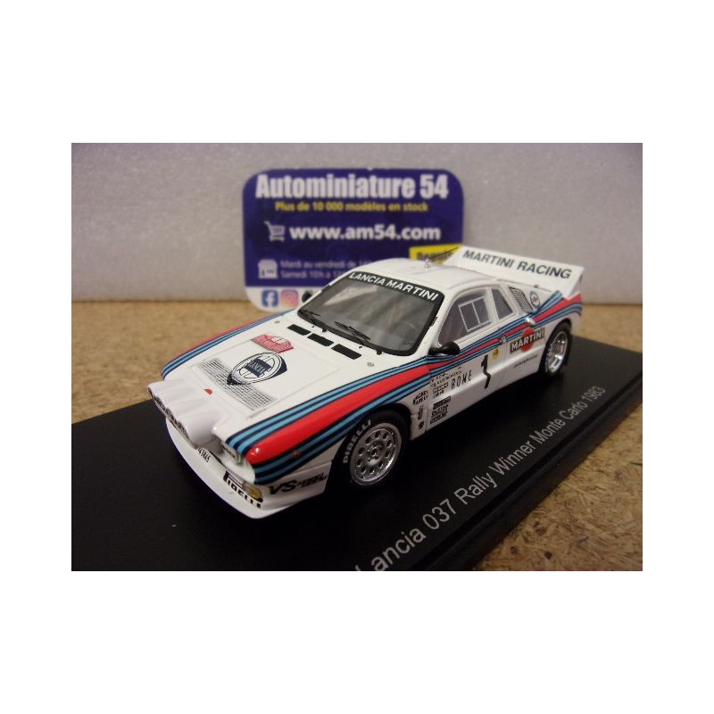 1983 Lancia 037 n°1 Rohrl - Geistdorfer 1st winner Monte Carlo S9108 Spark Model
