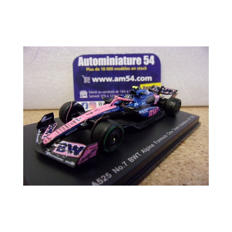 2025 Alpine A524 BWT n°7 Jack Doohan Y433 Spark Model Sparky 1.64