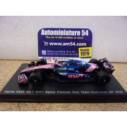 2025 Alpine A524 BWT n°7 Jack Doohan Y433 Spark Model Sparky 1.64