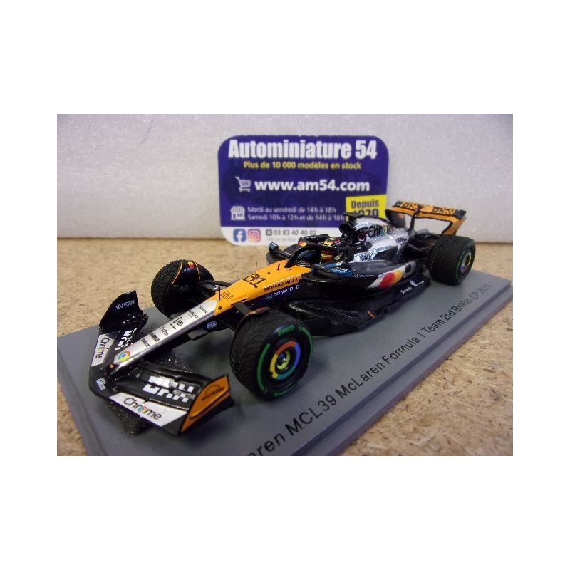 2025 McLaren MCL39 n°81 Oscar Piastri 2nd Btisch GP S9597 Spark Model