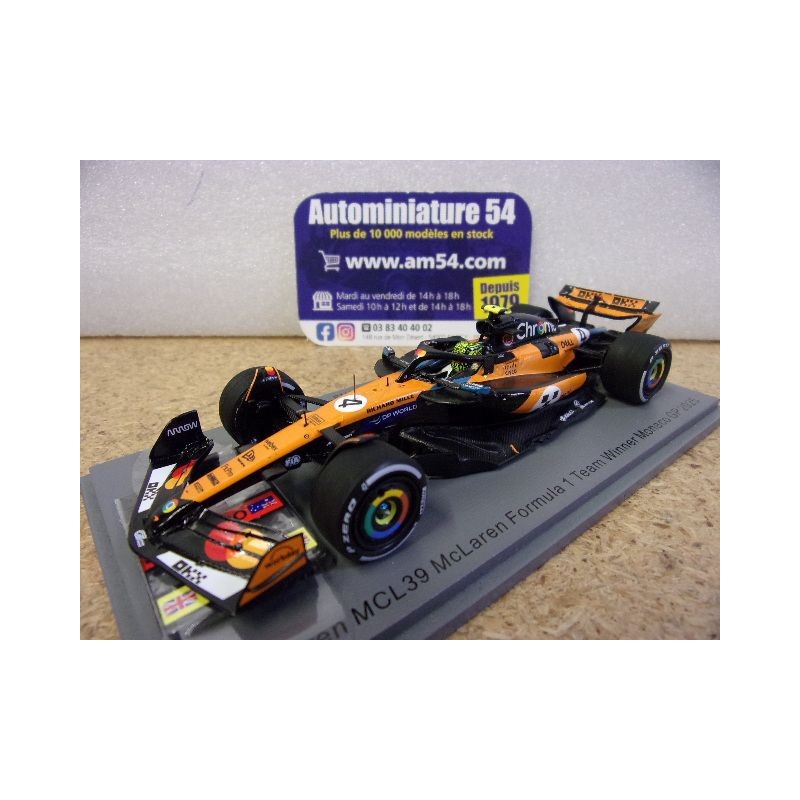 2025 McLaren MCL39 n°4 Lando Norris 1st Winner Monaco GP S9622 Spark Model