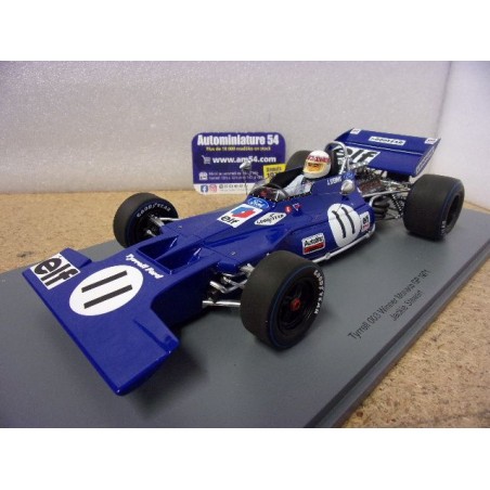 1971 Tyrrell 003 n°11 Jackie Stewart 1st Winner Monaco GP 18S537 Spark Model