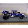 1971 Tyrrell 003 n°11 Jackie Stewart 1st Winner Monaco GP 18S537 Spark Model