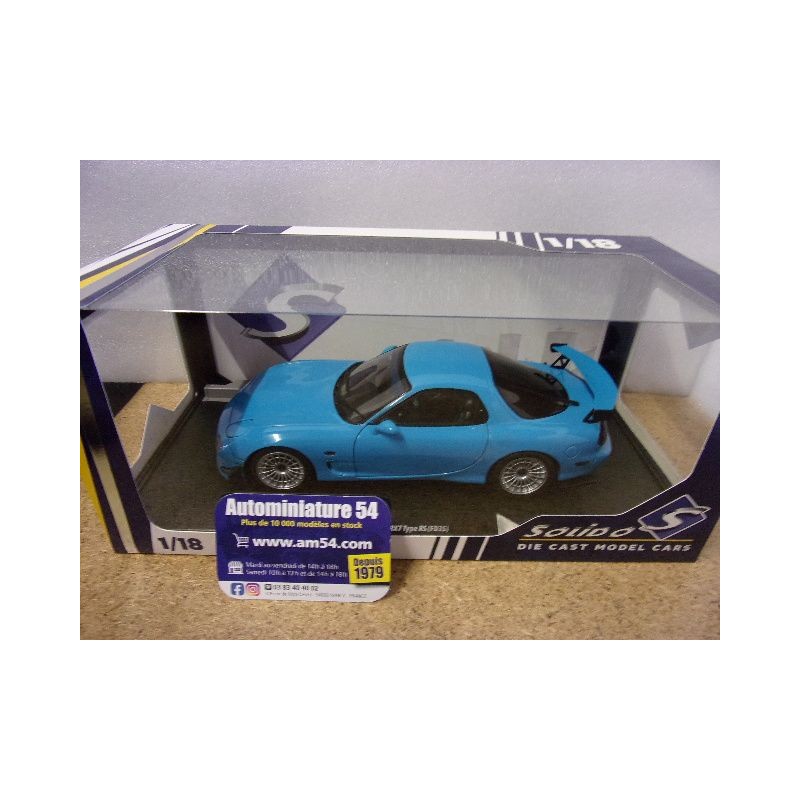 Mazda RX7 Type RS FD3S Streetfighter Néon Blue 1994 S1810608 Solido