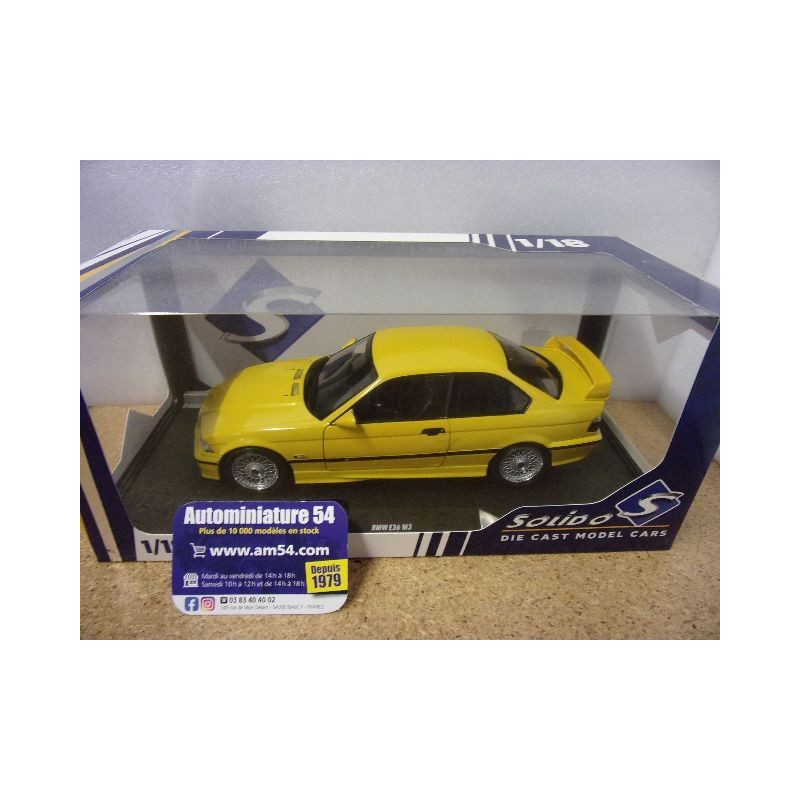 BMW M3 E36 Coupé Solido Works Dakar Yellow 1991 S1803917 Solido