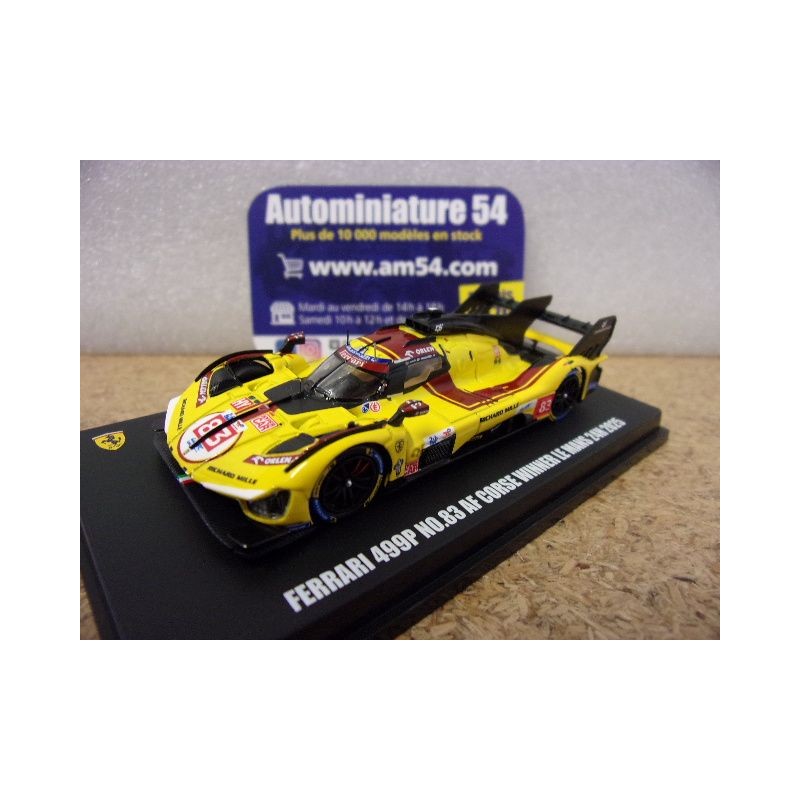 2025 Ferrari 499P AF Corse n°83 Kubica - Shwartzman - Ye 1st Winner Le Mans LS64010LM Look Smart 1/64