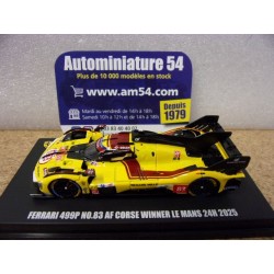 2025 Ferrari 499P AF Corse n°83 Kubica - Shwartzman - Ye 1st Winner Le Mans LS64010LM Look Smart 1/64