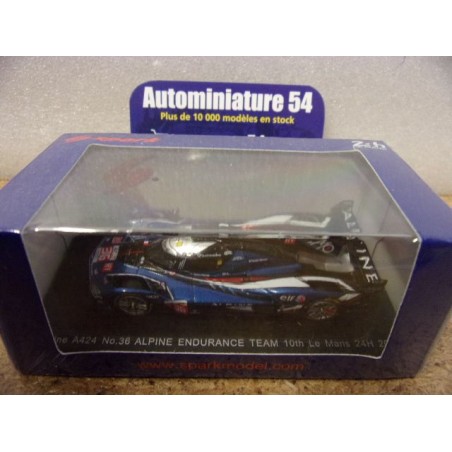 2025 Alpine A424 n°36 Schumacher - Makowiecki - Gounon 10th Le Mans 64S066 Spark Model Sparky