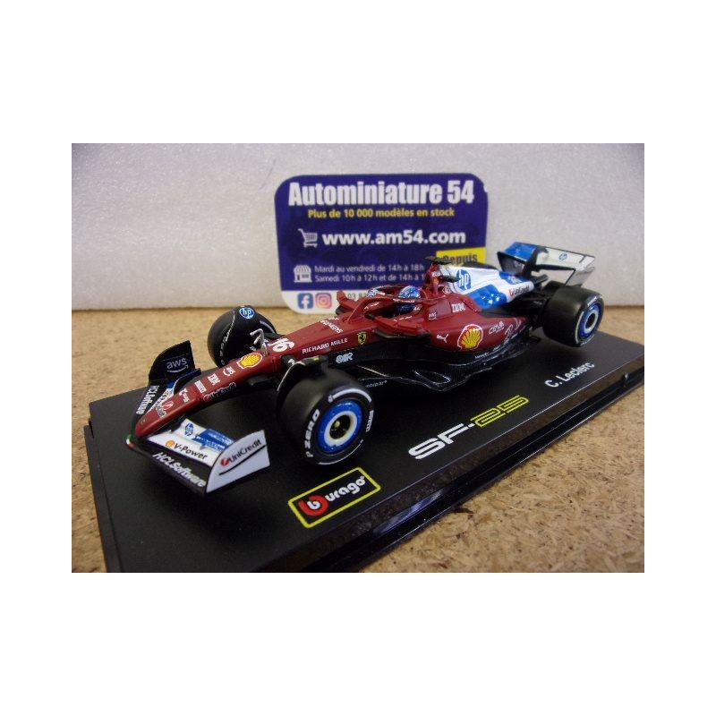 2025 Ferrari F1 SF-25 n°16 Charles Leclerc Miami GP 18-36852-Mi Bburago Racing