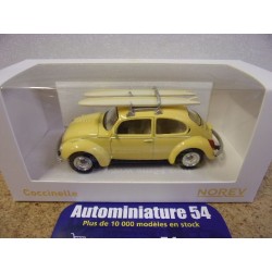 Volkswagen Coccinelle Cox Yellow + surf 841007 Norev  Jet Car