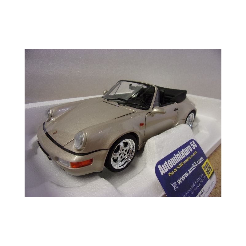 Porsche 911 - 964 Turbo Look Cabrio Zermattsilver 1992 187140 Norev