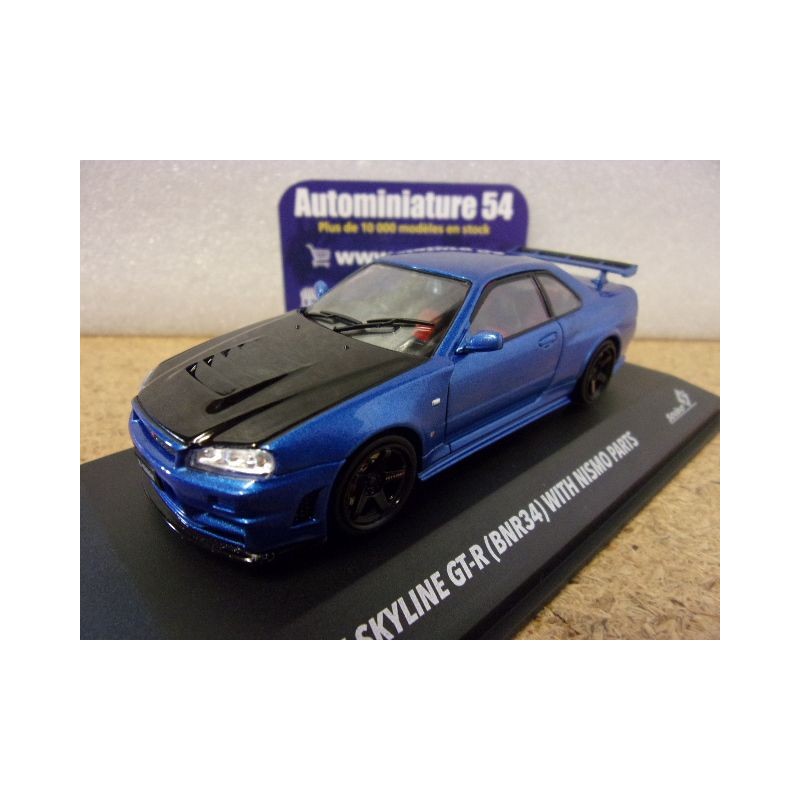 Nissan Skyline GT-R 34 Bayside Blue Nismo Parts 2005 S4318202 Solido