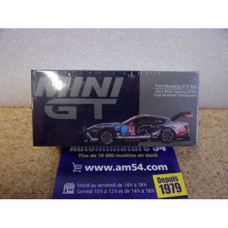 2024 Ford Mustang GT3 n°64 Multimatic Motorsports 24h Daytona MGT00898 True Scale Models Mini GT
